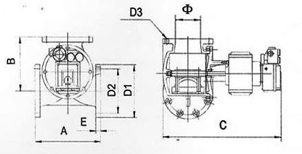 DZF電動(dòng)溫控閥結(jié)構(gòu)尺寸 DZF電動(dòng)溫控閥結(jié)構(gòu)尺寸